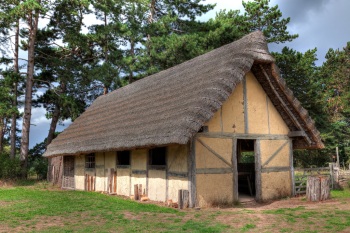 thatched half-timbered 